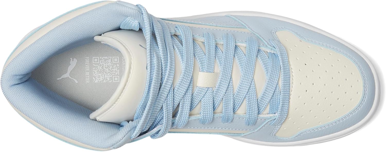 PUMA Women's Rebound Layup Mid Shoes, White-Haute Tropic-Silver AH25, 10.5 - Image 2