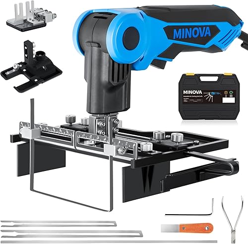 Miniatura 14 de Cuchillo caliente eléctrico giratorio de 250 W, kit de herramientas de corte de espuma de 6 cuchillas, sistema de refrigeración por aire de cuerpo