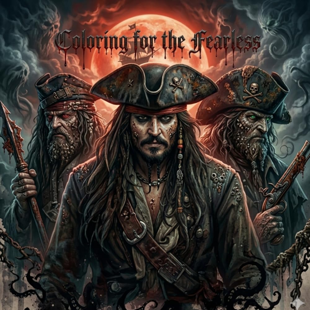 Coloring for the Fearless: A Bold Pirate Coloring Book of Legendary Warriors, Mighty Ships & Unstoppable Seas