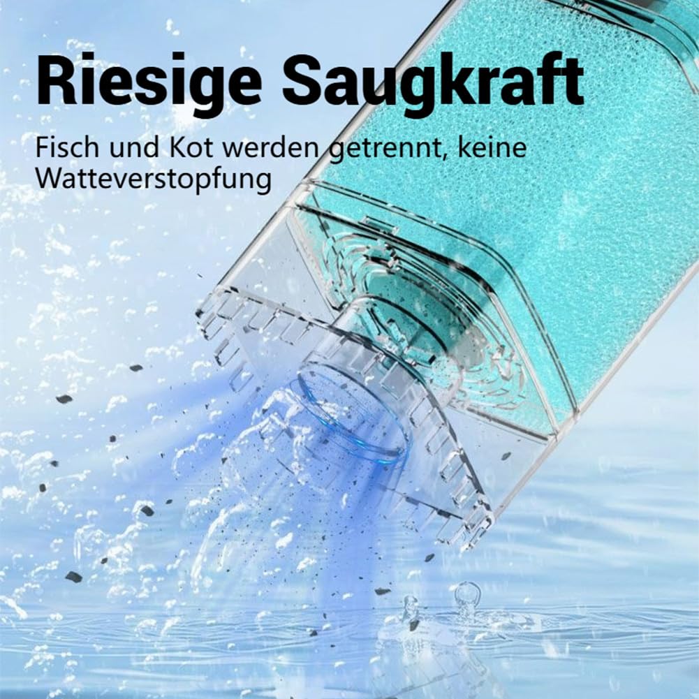Automatisches Aquarium Filtersystem, Aquarium Filter, Quiet Aquarienfilter FüR Optimale Wasserreinigung Und Sauerstoffversorgung In Aquarien (35W/2450h)