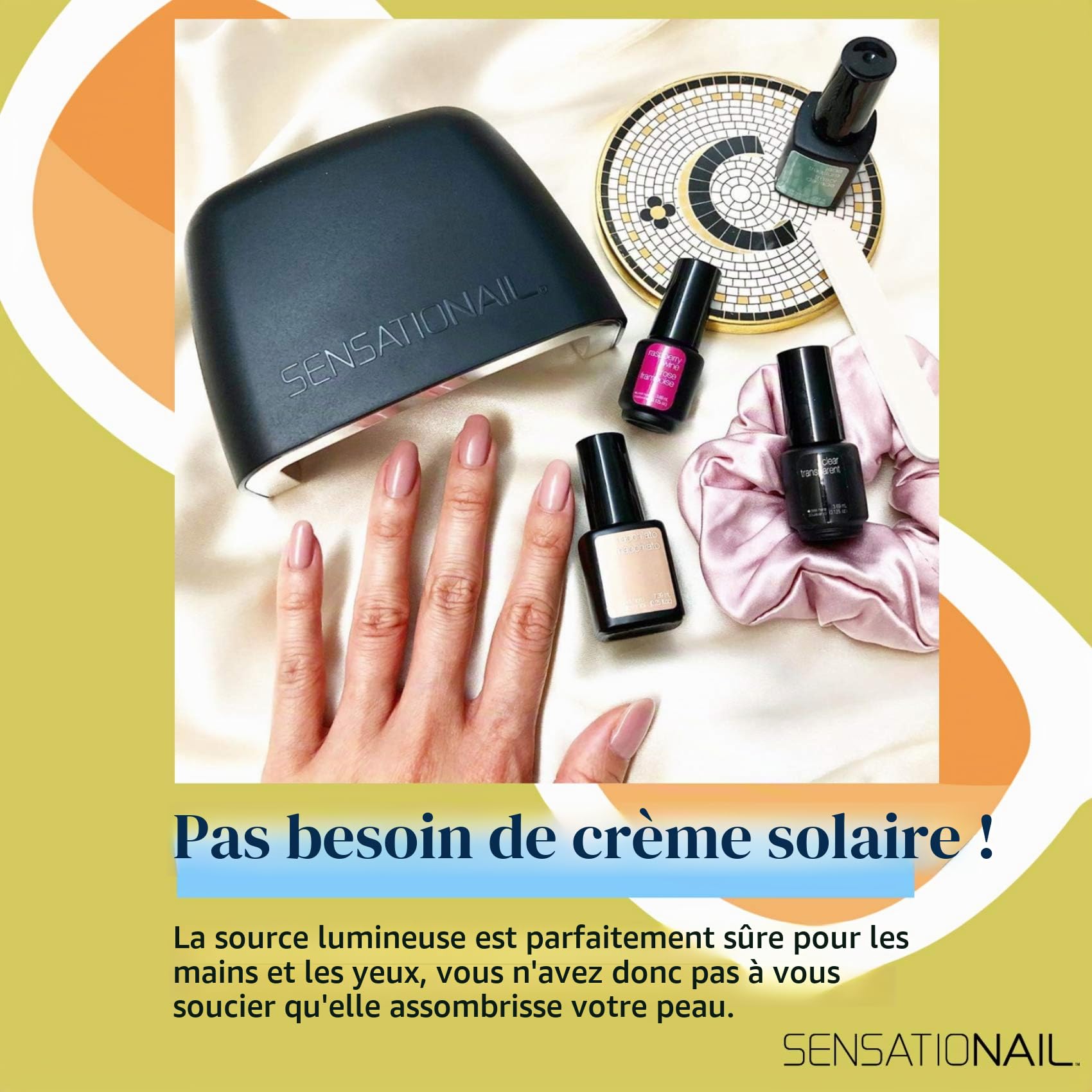 SENSATIONAIL Lampe LED gel pour vernis gel, lampe LED Pro 3060 dans une boîte