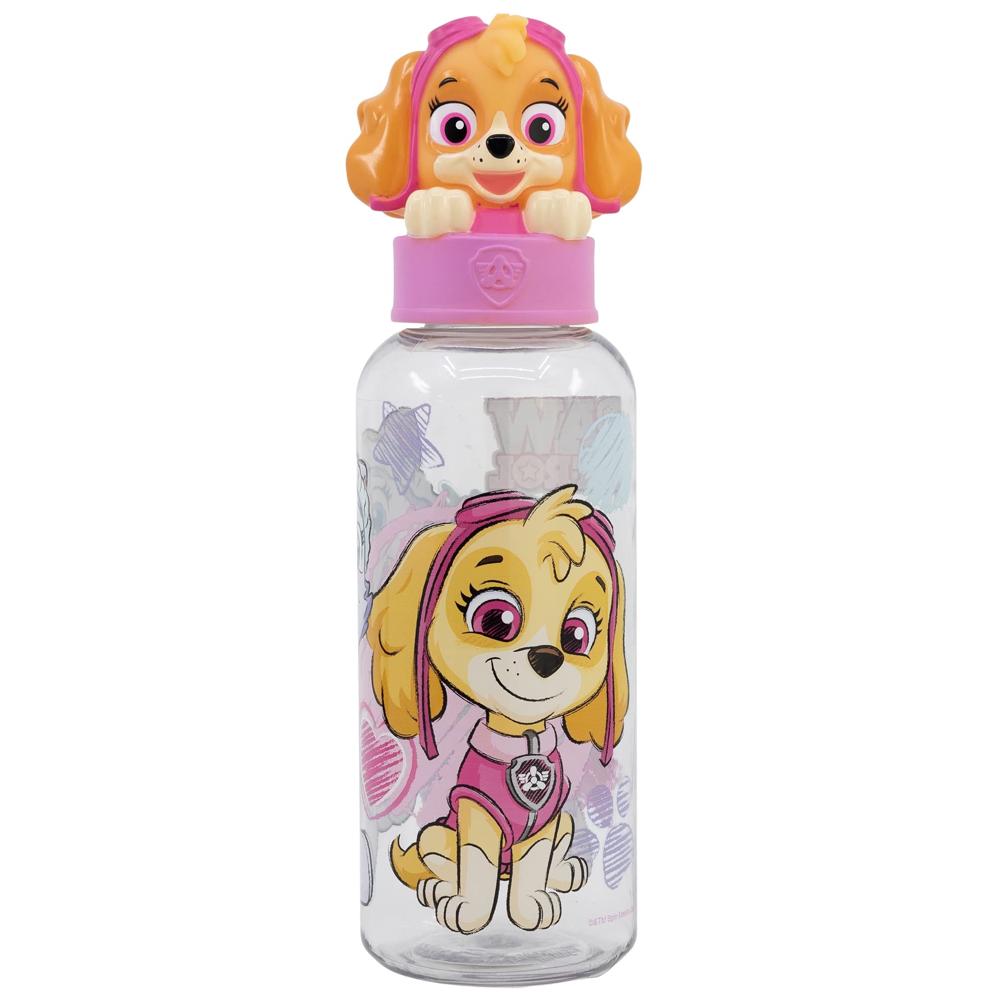 Stor Girls Paw Patrol Sketch Essence 3D Figurine Bottle 560 Ml For Kids |