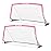 RUNBOW 6x4 ft Portable Kids Soccer Goal for Backyard Practice Soccer Net with Carry Bag (6x4 FT, 2 Pack, Pink)