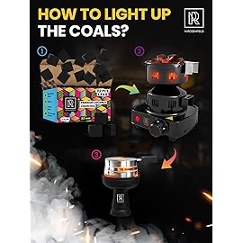 112 pcs Hookah Charcoal Hookah Coals for Hookah Coconut 22mm Cubes - Pack 112 pcs &1.2 KG (2.6 lbs) - Premium Quality 22mm M. ROSENFELD 100% Natural Coconut Charcoal Hooka Cubes - NOT Quick Light