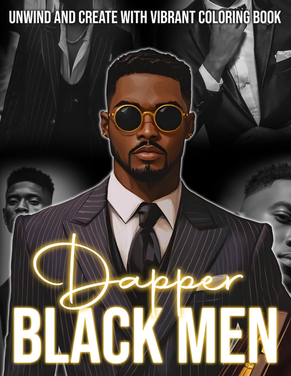 Dapper Black Men Coloring Book: Classic Gentleman Coloring Pages with Elegant Portraits, Refined Attire and Confident Characters for Adults to Unwind and Enjoy