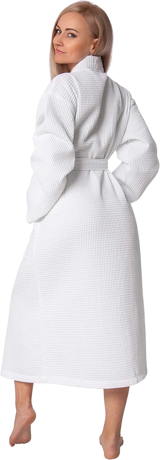 BAGNO MILANO Women's Robes, Waffle Robes For Women, Turkish Cotton Bathrobes For Women - Image 3