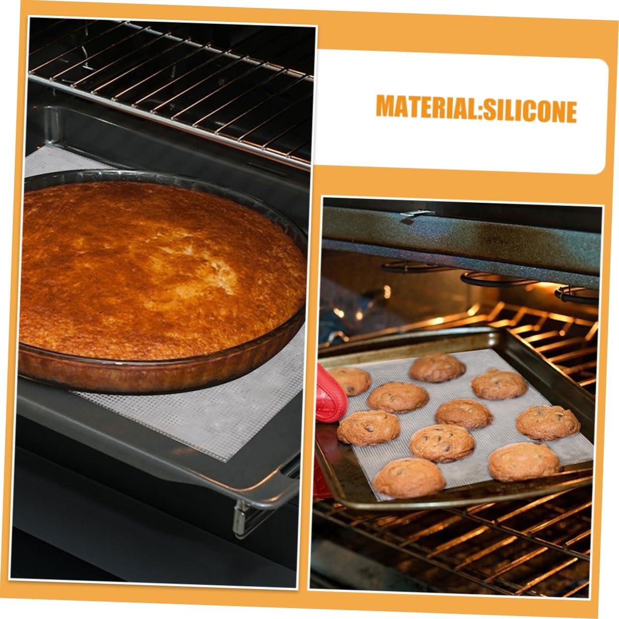 4pcs Small Silicone Dehydrator Sheets Reusable Baking Mats Heat Resistant Mat for Food Drying Easy Maintenance