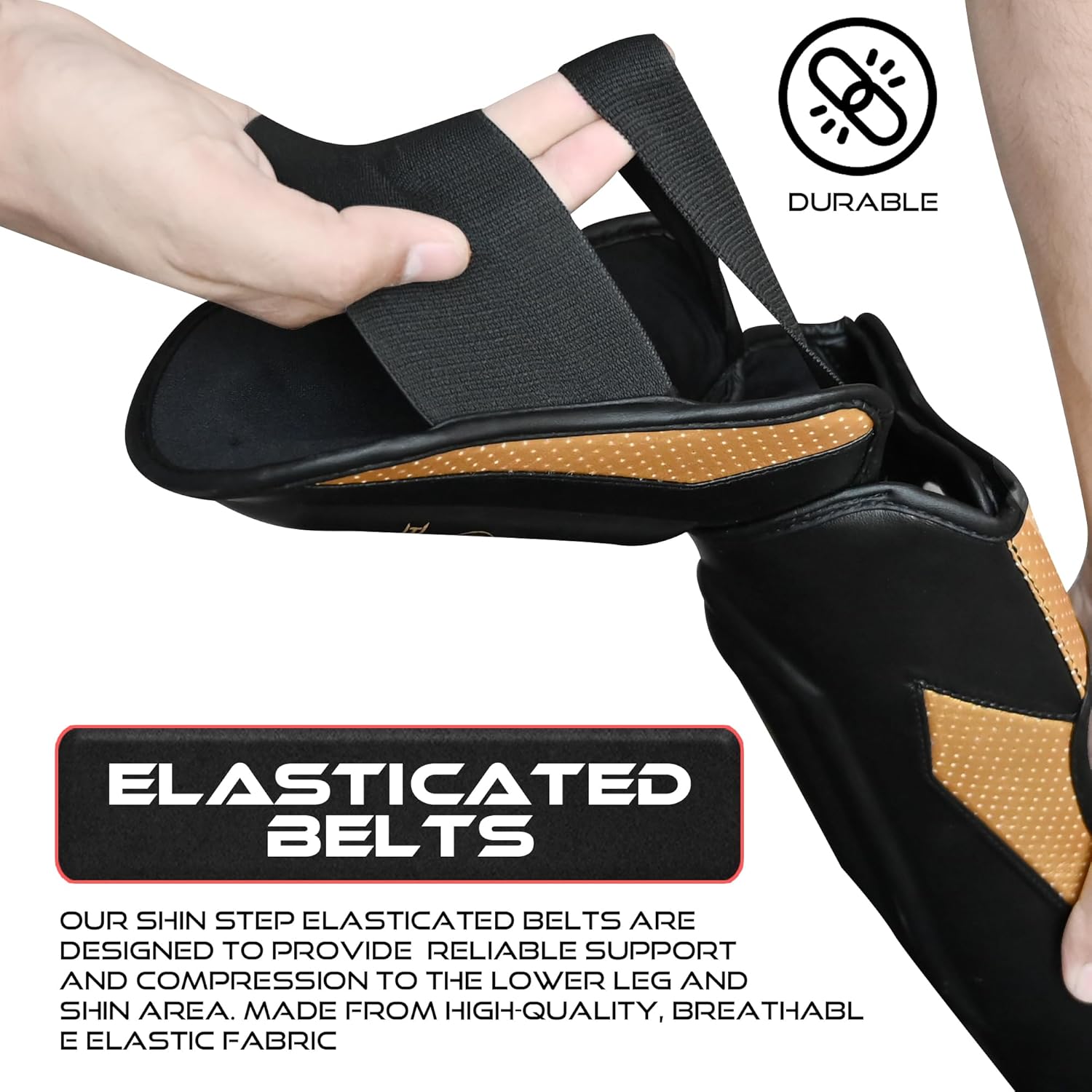 BEAST RAGE MMA Martial Arts Shin Guards for Kickboxing Adjustable Muay Thai, Padded Martial Arts Shin Pads Leg Guard with Instep Sleeves MMA Training BJJ Karate Boxing Taekwondo