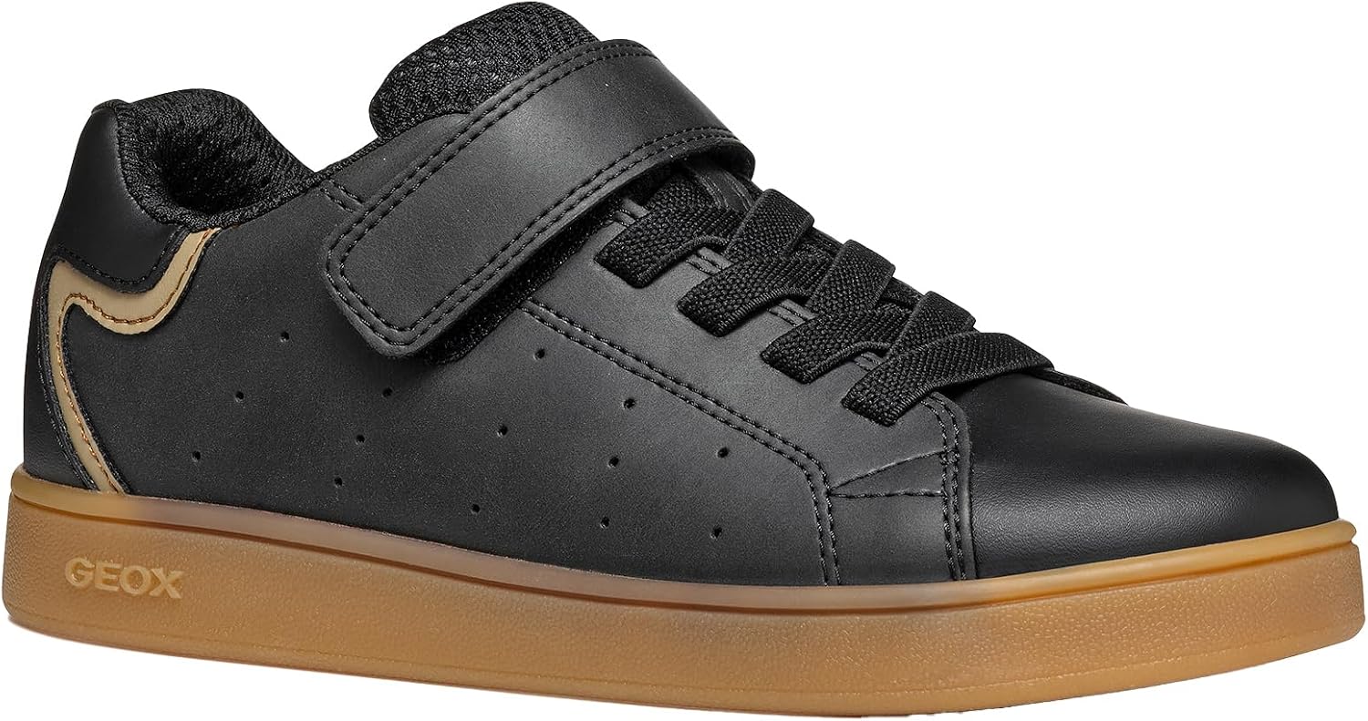 Scarpe Da Ginnastica Geox J Eclyper Boy A, Low-cut In Similpelle, Suola Antimarca E Traspirante, Per Bambini