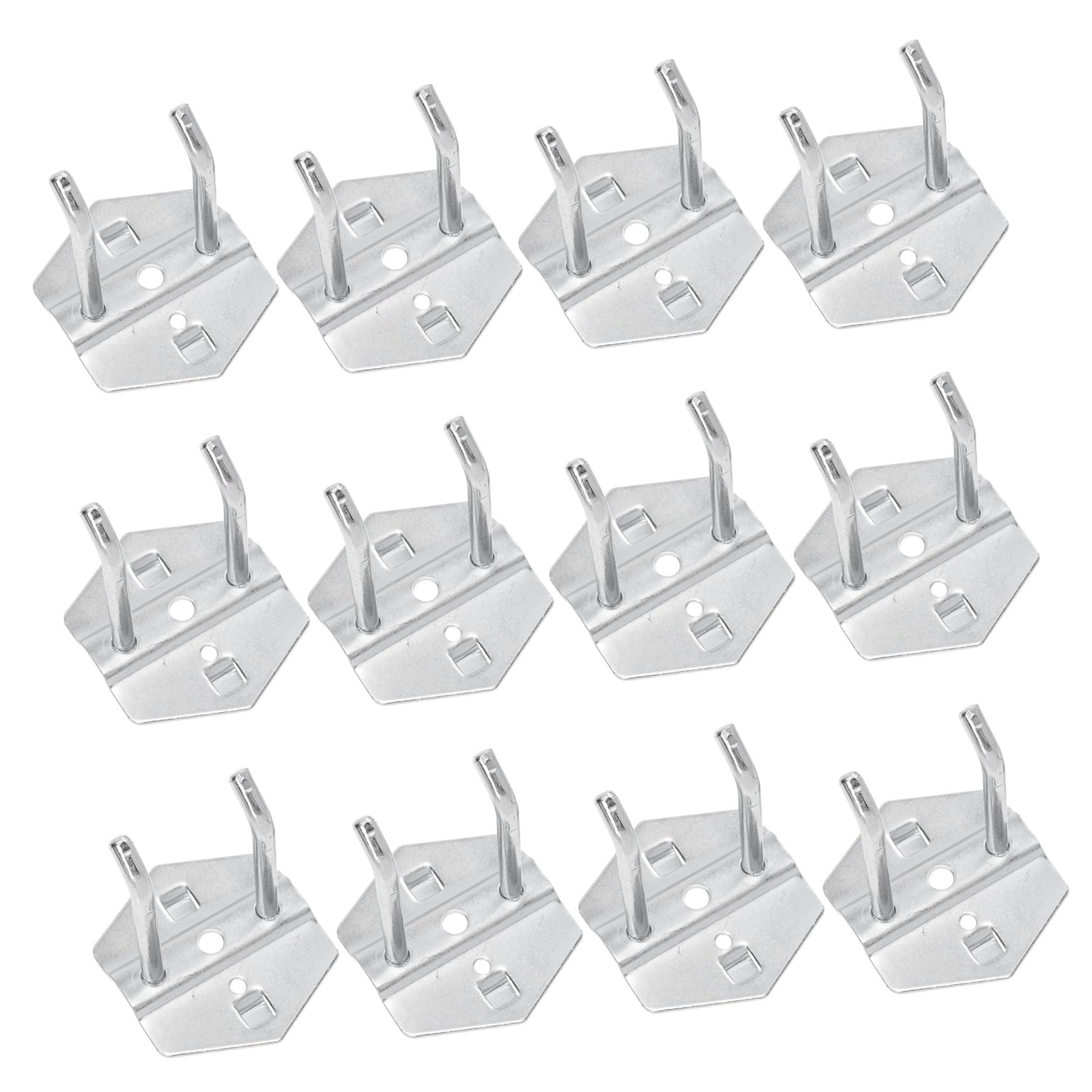Gadpiparty 12pezzi Gancio Per Attrezzi Ganci Per Appendere Utensili Ganci Per Pannello Per Uso Domestico Design Capovolto Per Evitare Cadute Realizzato in Acciaio Resistente Alla Ruggine Fiss