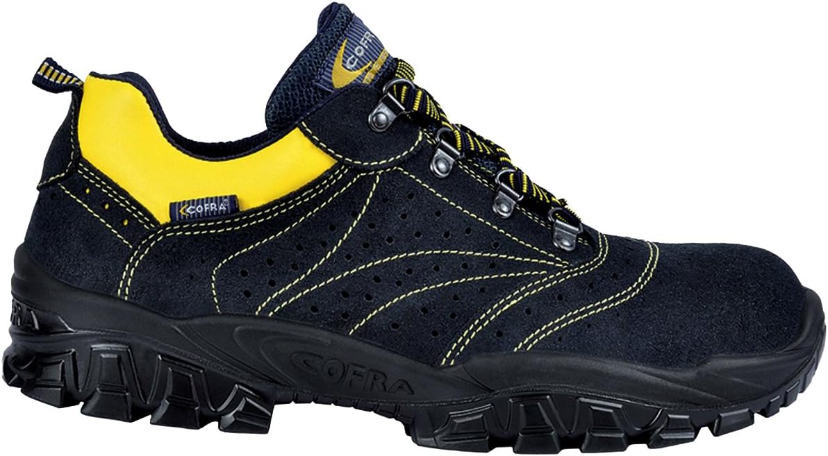 Cofra Safety Shoes New Arno S1 SRC Size in Black/Yellow