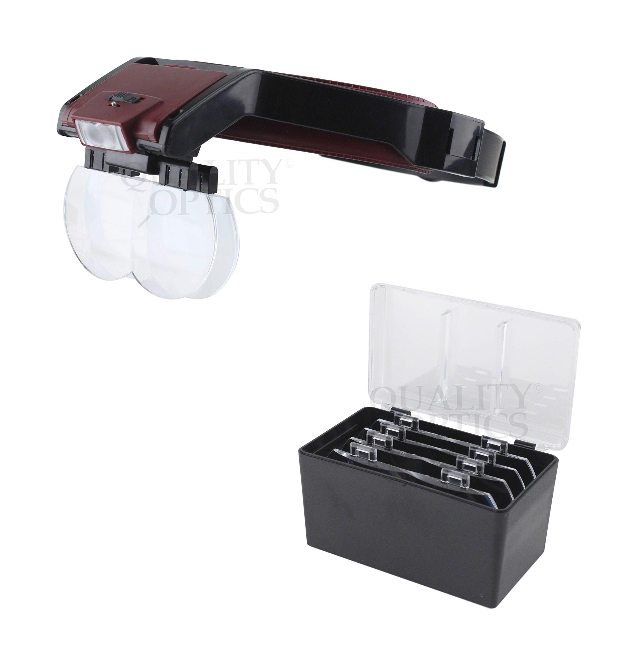 Tragbare Lupe 4-Lens Band (Red)
