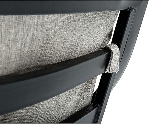 Miniatura 8 de Hanover Lavallette - Juego de 5 piezas con 4 sillas estacionarias y mesa redonda de cristal de 52 pulgadas para exteriores