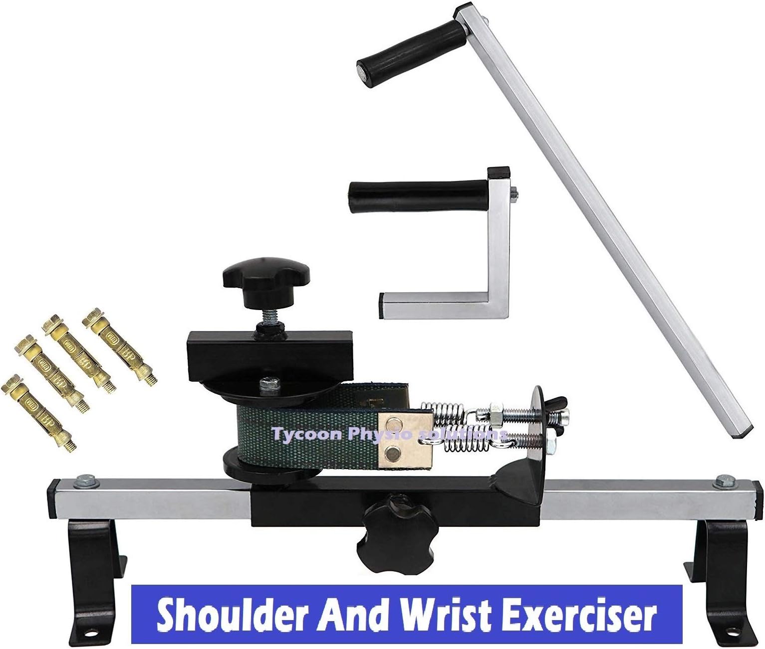 Shoulder Wheel Silver Hot Therapy Axial Shoulder Wheel Compact Model With Wrist Exerciser for physiotherapy and 360 deegre Provides effective pain relief for frozen shoulder