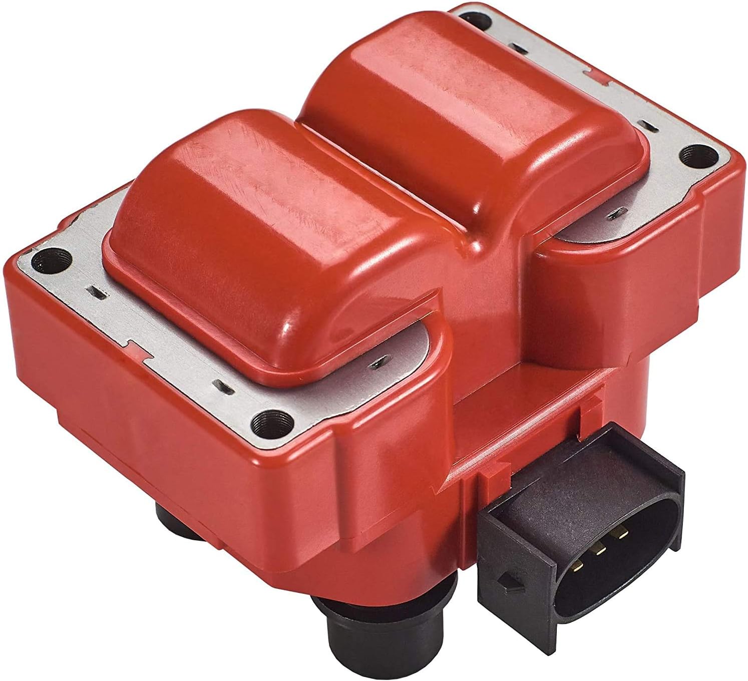 ENA Set of 2 Energy Ignition Coil with 8 Platinum Spark Plug and Wire Set Compatible with Ford Lincoln 1997 1998 1999 F-150 1996-1997 Town Car 4.6L Replacement for FD487