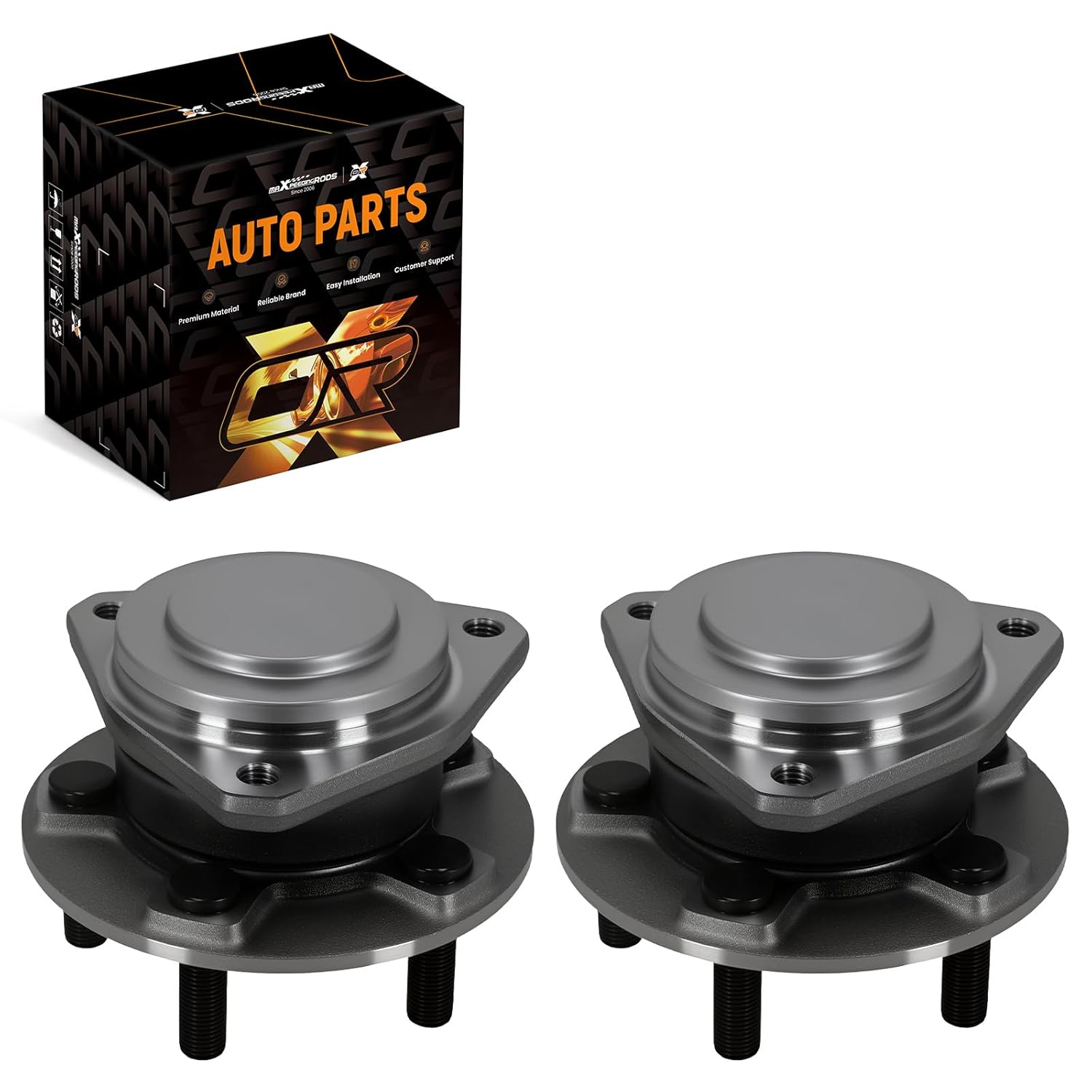 maXpeedingrods 2PCS 513325 Front Wheel Bearing & Hub Assembly for Chrysler 300 2012-2014, for Dodge Challenger Charger 2012-2020 5-Lug