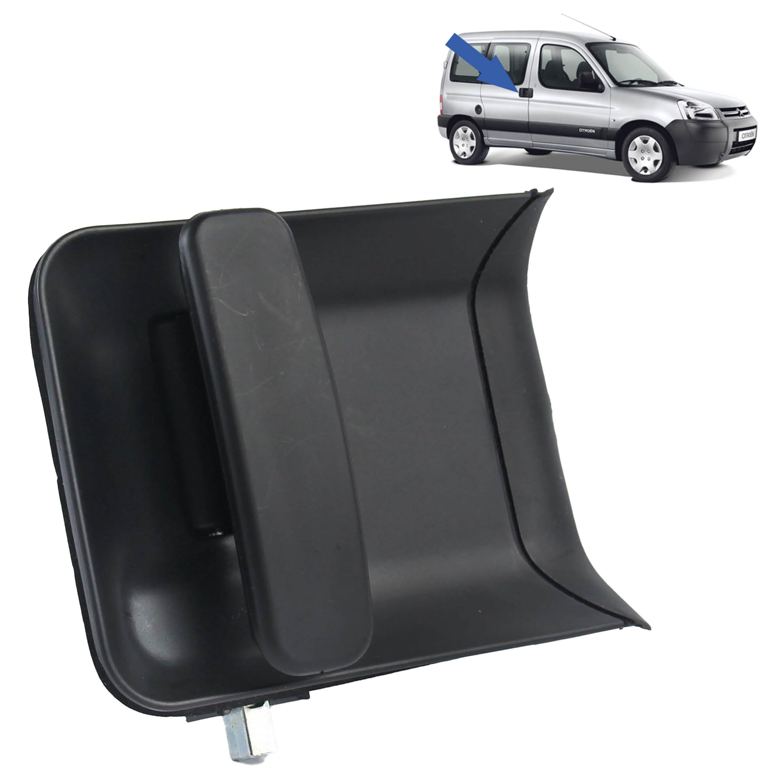STARKIT PERFORMANCE Maniglia porta laterale compatibile per Berlingo 1 e Partner 1 (1996-2008) maniglia esterna | ANTERIORE DESTRO (lato passaggero) 9101P8