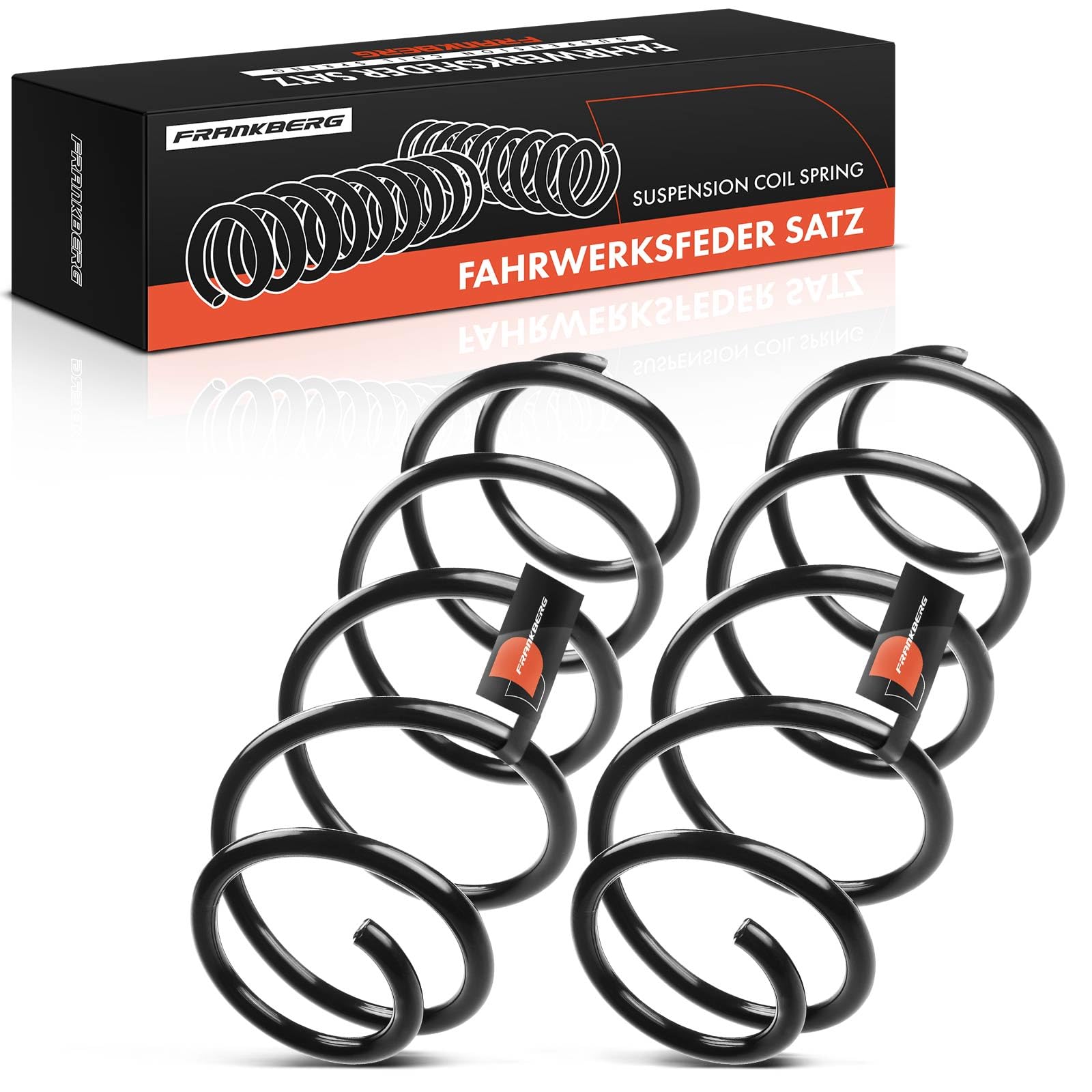 Frankberg 2x Coil Spring Front axle Left Right Compatible with Spark M300 1.0 1.2 Hatchback 2010-2015 Replace# 96682474