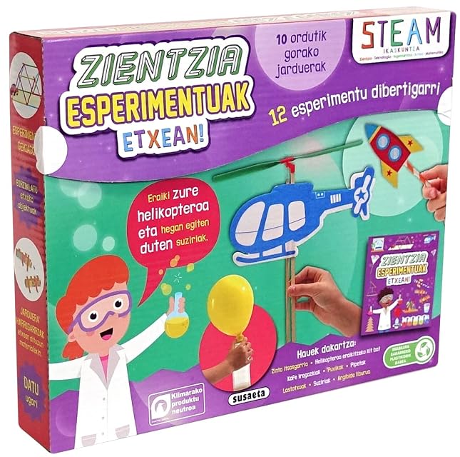 Portada de Zientzia esperimentuak etxean!