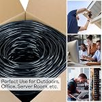 VIVO Waterproof 1,000ft Bulk Cat5e Wire, CCA Ethernet Cable, 24 AWG, UTP Pull Box, Outdoor Direct Burial, Black, CABLE-V003 | Waterproof, CCA Ethernet Cable, 24 AWG, UTP Pull Box, Outdoor Direct Burial