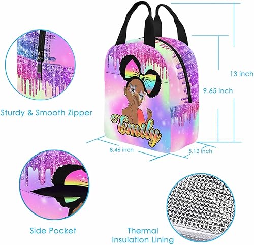 Miniatura 6 de InterestPrint Mochila personalizada para niños, jugador de fútbol americano, bandera americana, con nombre personalizado, mochila para estudiante,