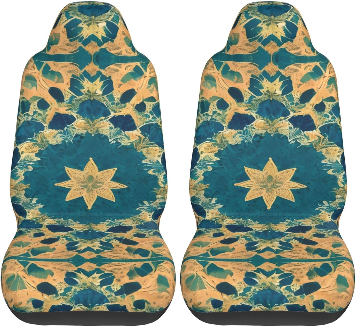 Universal Quadrangle Pattern Printed car seat Covers are Suitable for Most Seats in Trucks, Vans, and Other Similar Vehicles.