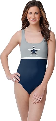 foco Traje de baño de una pieza con logotipo del equipo de la NFL para mujer