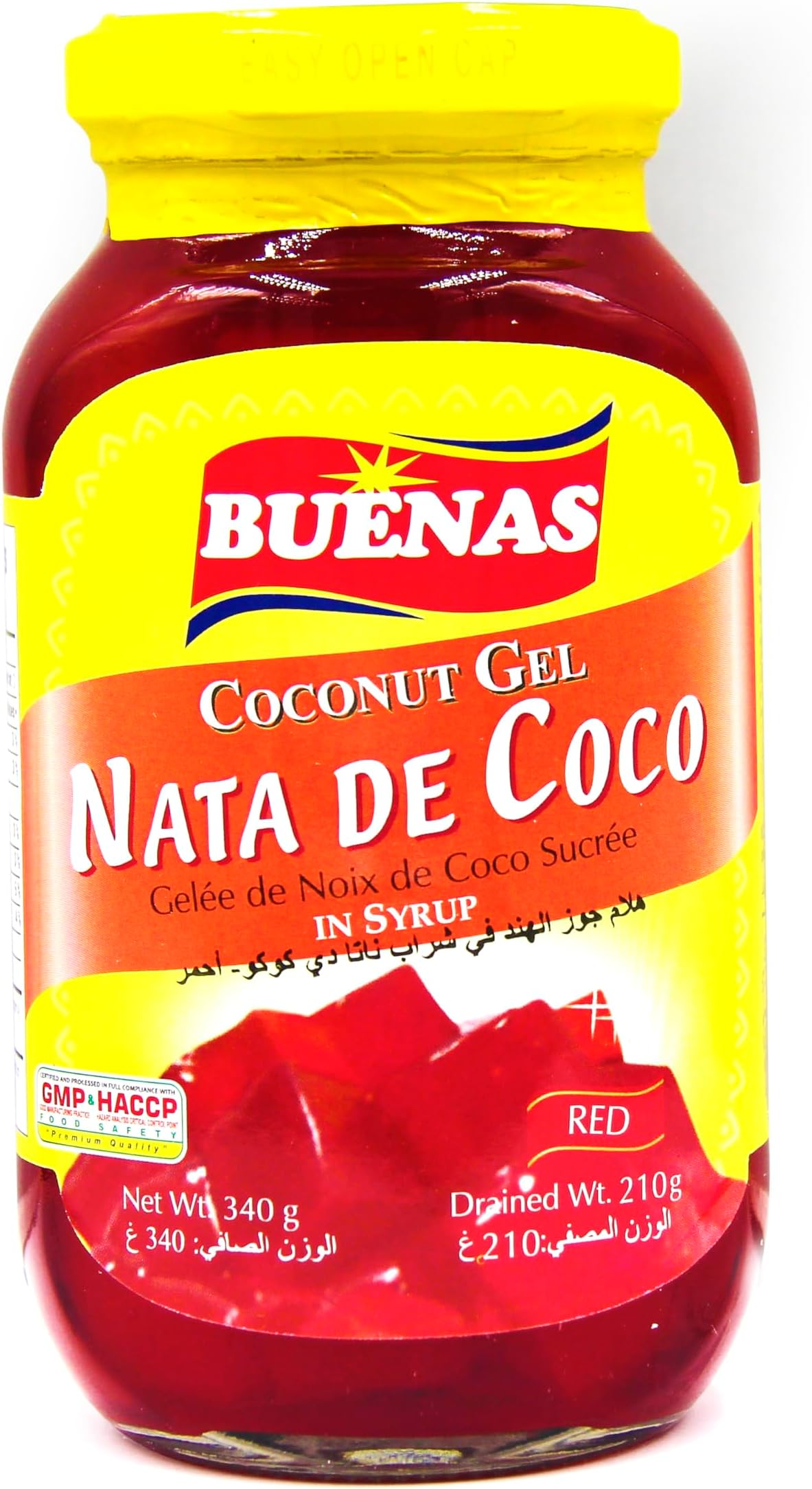 Buenas Nata De Coco Coconut Gel, 340 G