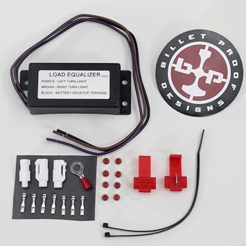 LED Turn Signal/Marker Light Load Equalizer for Harley Big Twin FX/FL Touring, Dyna, FXR & Sportster Models WITHOUT Self-Canceling Turn Signals - Works with 12 Volt Systems - Includes Instructions