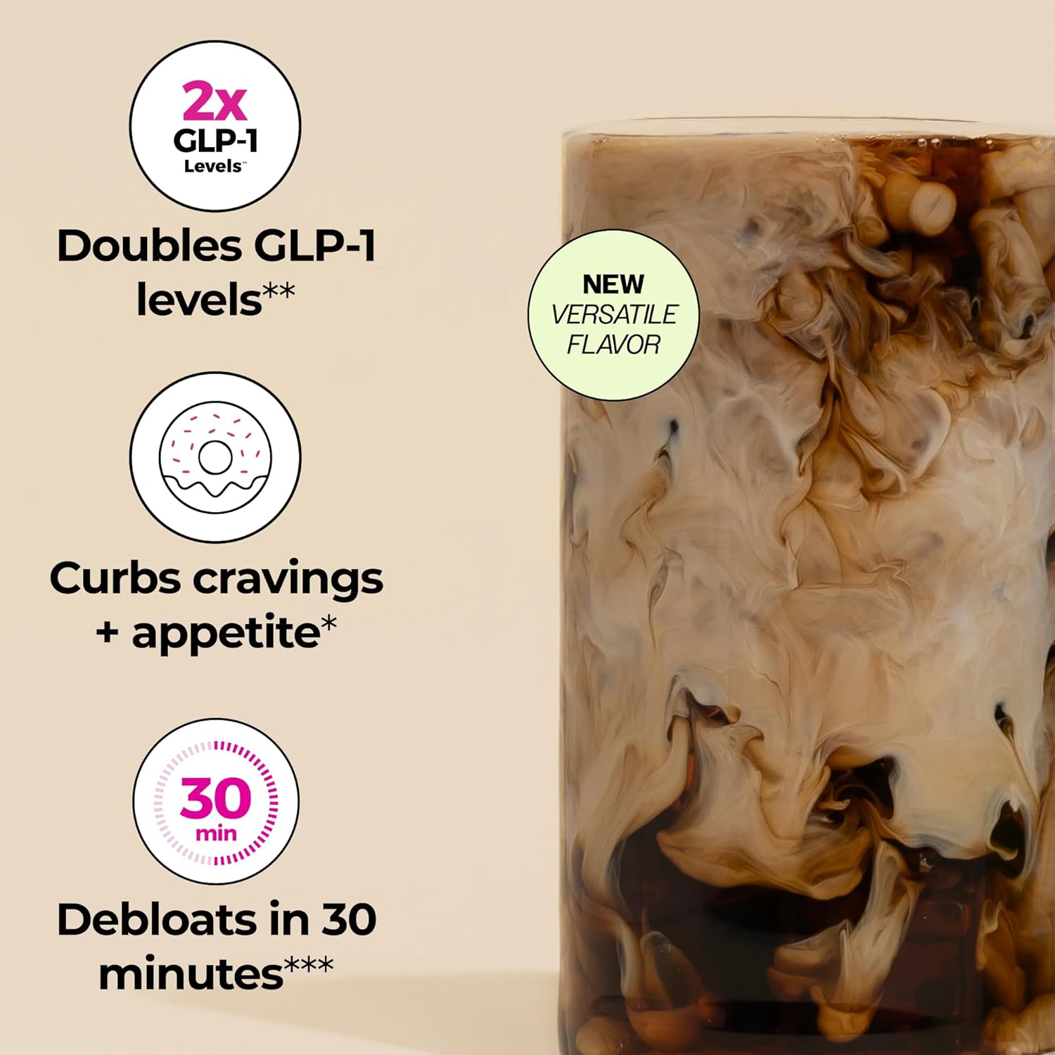 HUM Flatter Me Fiber Supplement for Women & Men, Prebiotics & Digestive Enzymes to Support Weight & Bloating, Digestive & Gut Health, Fiber Powder Drink Mix - 10 Servings (Unflavored) - Image 3