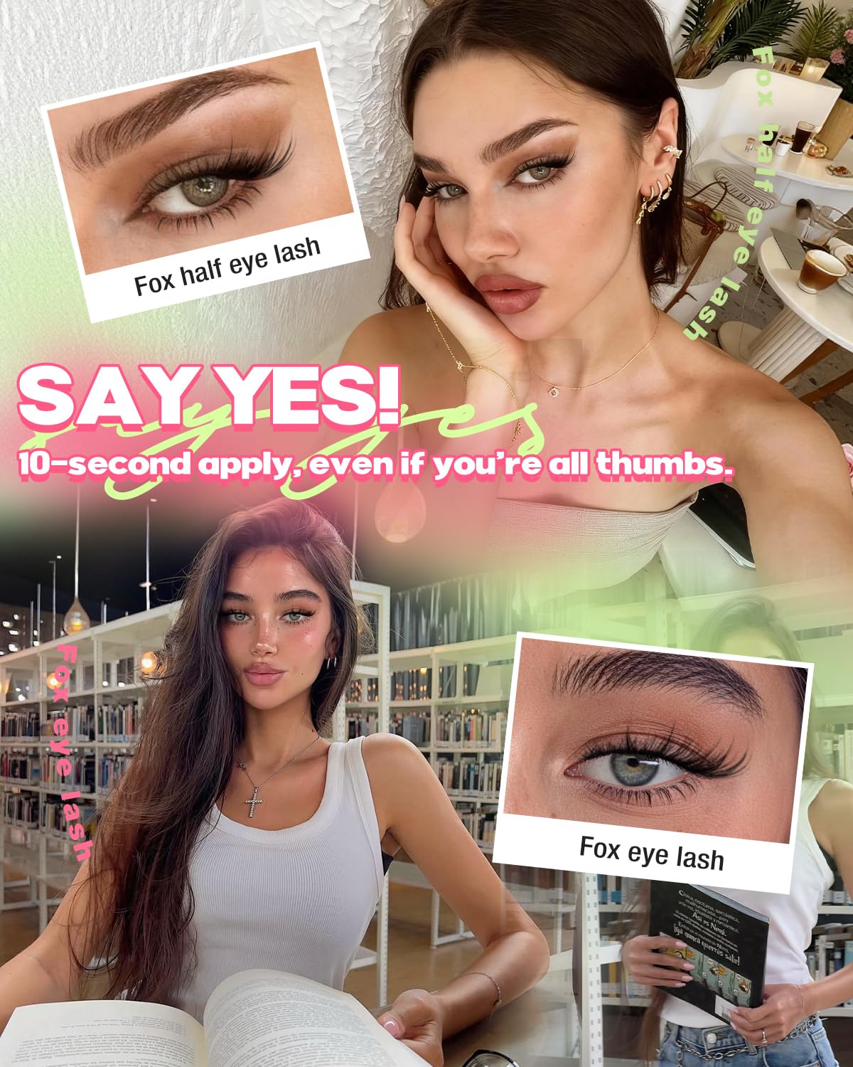 Focipeysa Wispy Lash Clusters - Fox Eye Lashes -7 Focipeysa Wispy Lash Clusters - Fox Eye Lashes -7