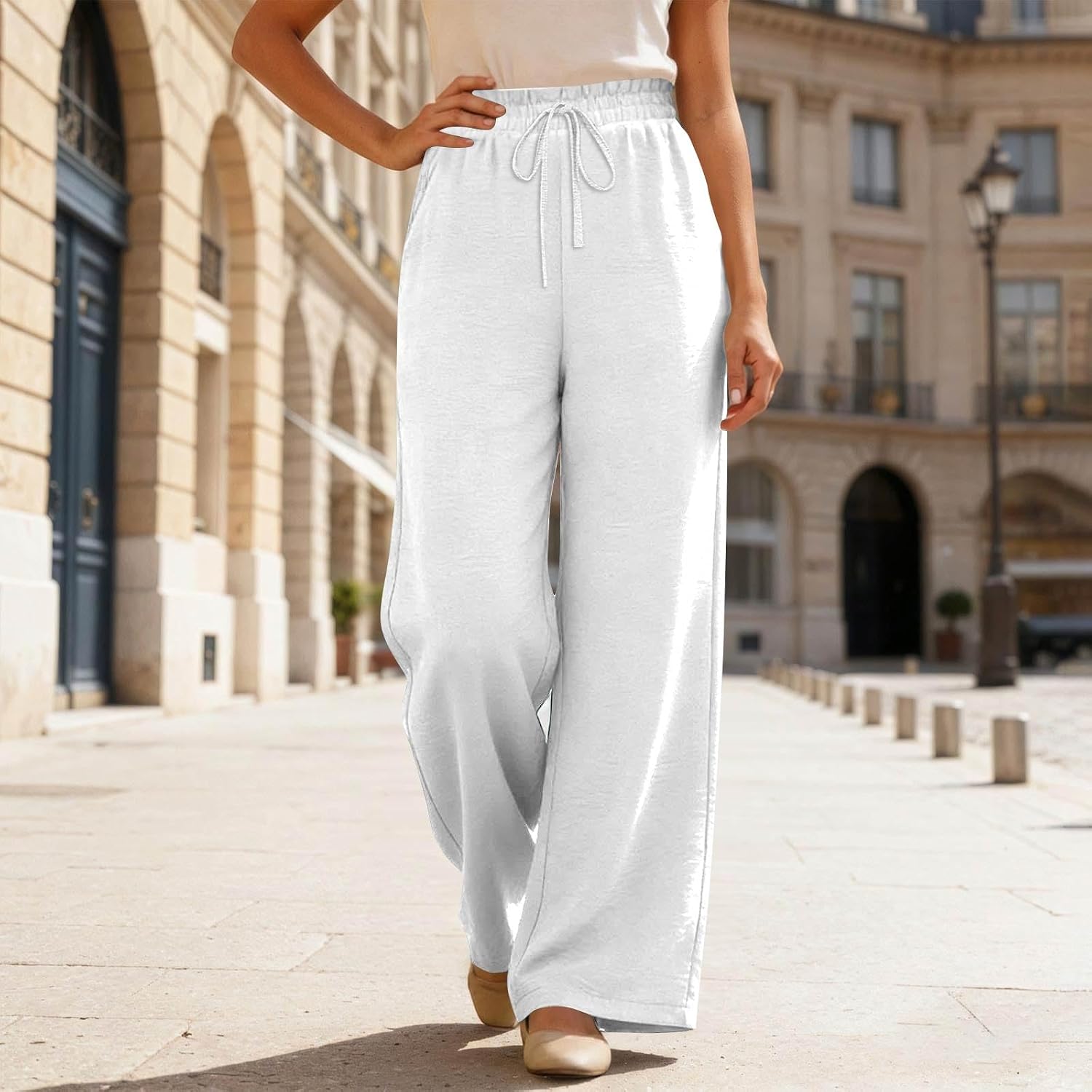 2026 Sweatpants Women Baggy Workout Summer Loose Fit Going Out Quick Dry Sport Pants Drawstring Lightweight Casual Trousers