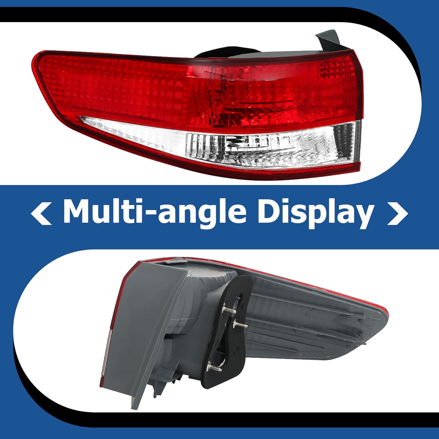 WFLNHB LH Tail Light Replacement for Honda Accord 2003 2004 Rear Brake Lamp Assembly HO2800148 Driver Side