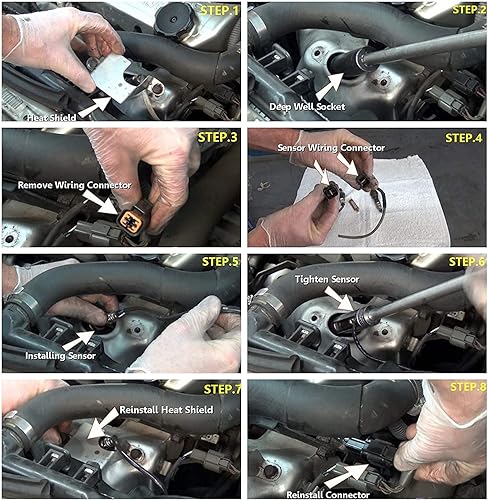 Miniatura 8 de Marsflex Sensor de oxígeno O2 con relación de combustible de aire hacia arriba 234-9051 apto para Toyota 4Runner LandFJ Cruiser Sequoia Lexus GS300