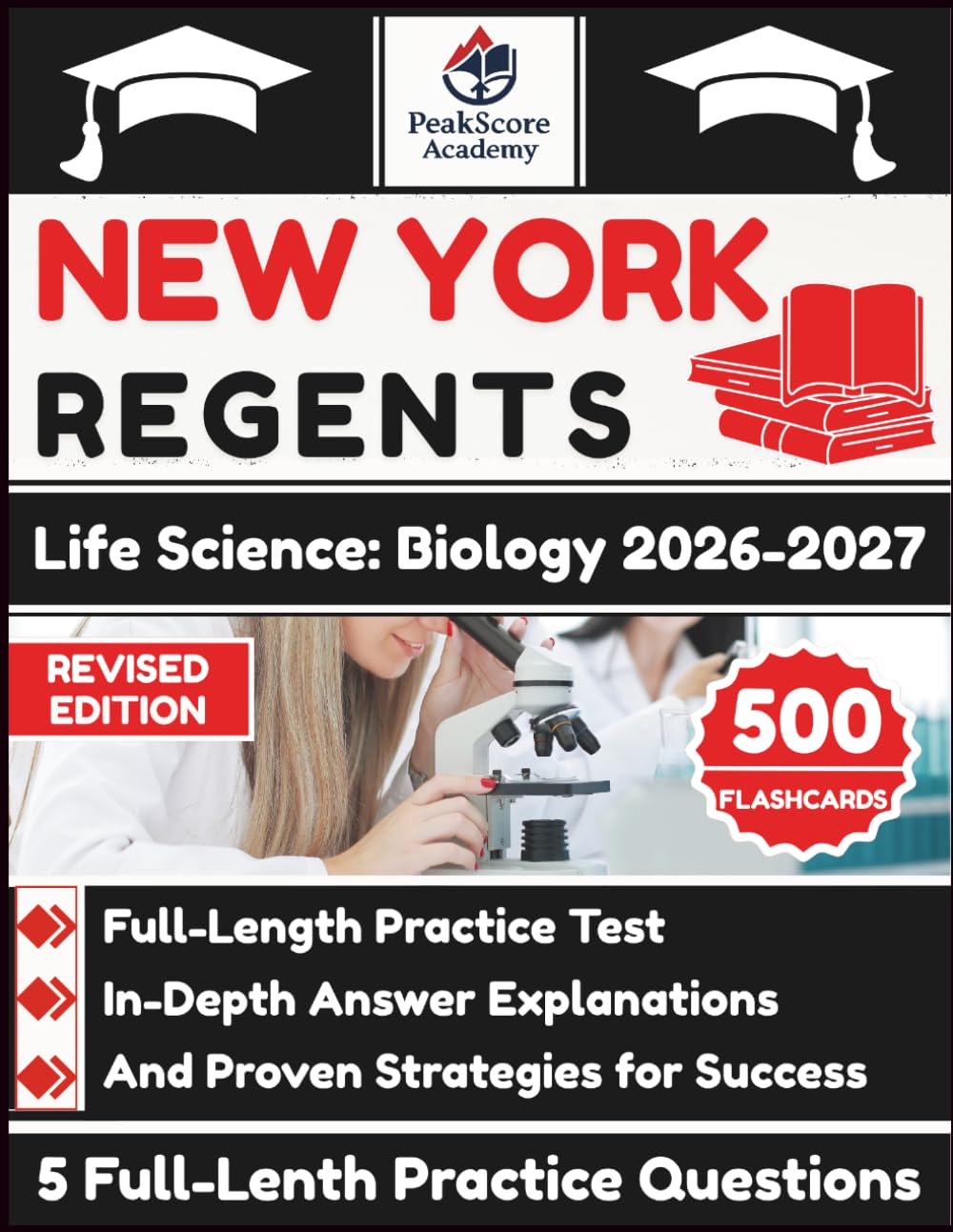 New York Regents Life Science: Biology 2026-2027: Full-Length Practice Test, In-Depth Answer Explanations, And Proven Strategies for Success