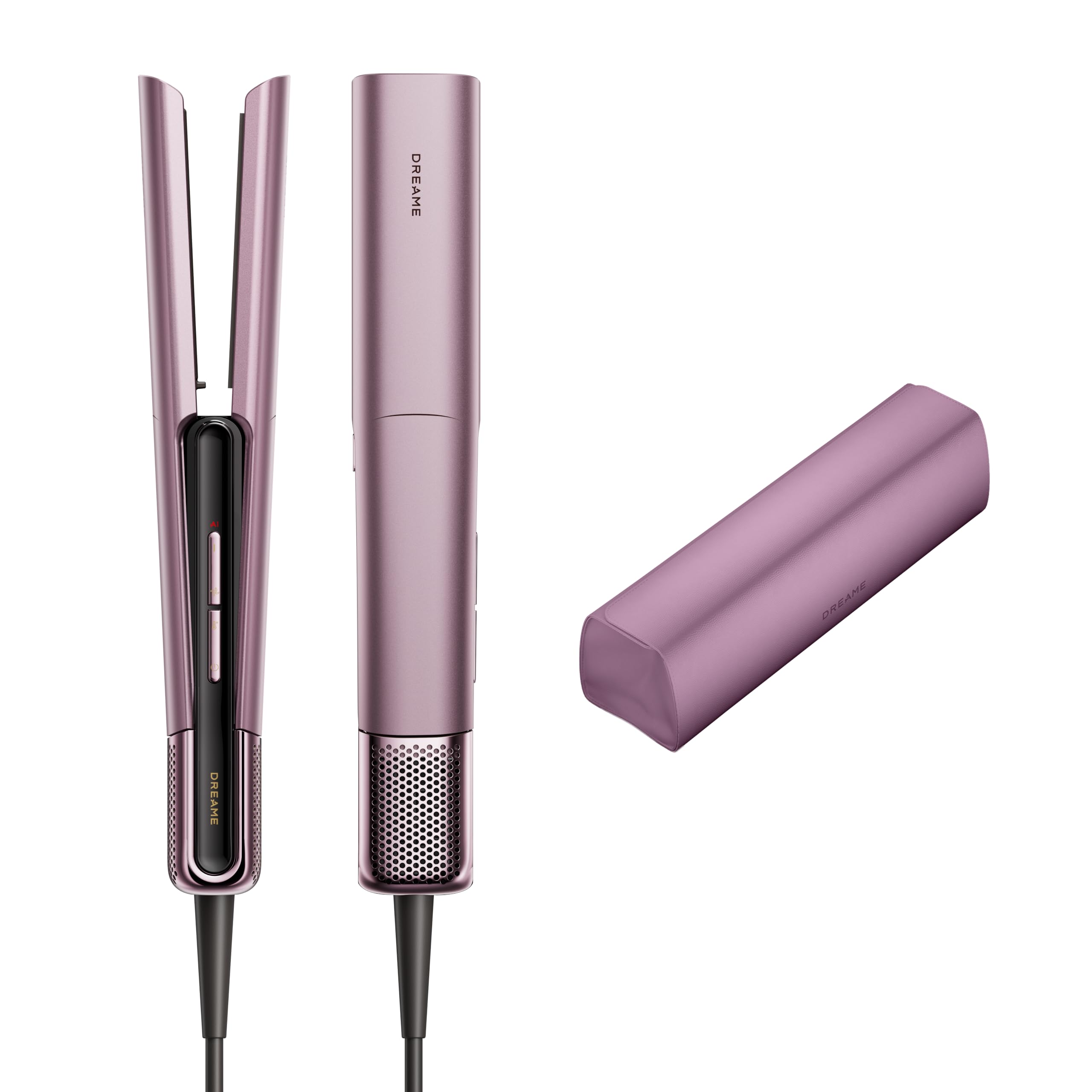 DREAME Aero Straight Pro 2-in-1 Air Straightener, Dual Airflow Channel, AI Styling, Wet-to-Dry Straightening, 57°C Root Care Mode, Triple Hair Care, 110,000RPM Motor, Smart Display, Safe Operation