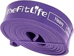 TheFitLife Resistance Pull Up Assist Exercise Bands, Long Loop Bands for Body Stretching, Powerlifting, Fitness Training, with Carrying Bag and Workout Guide