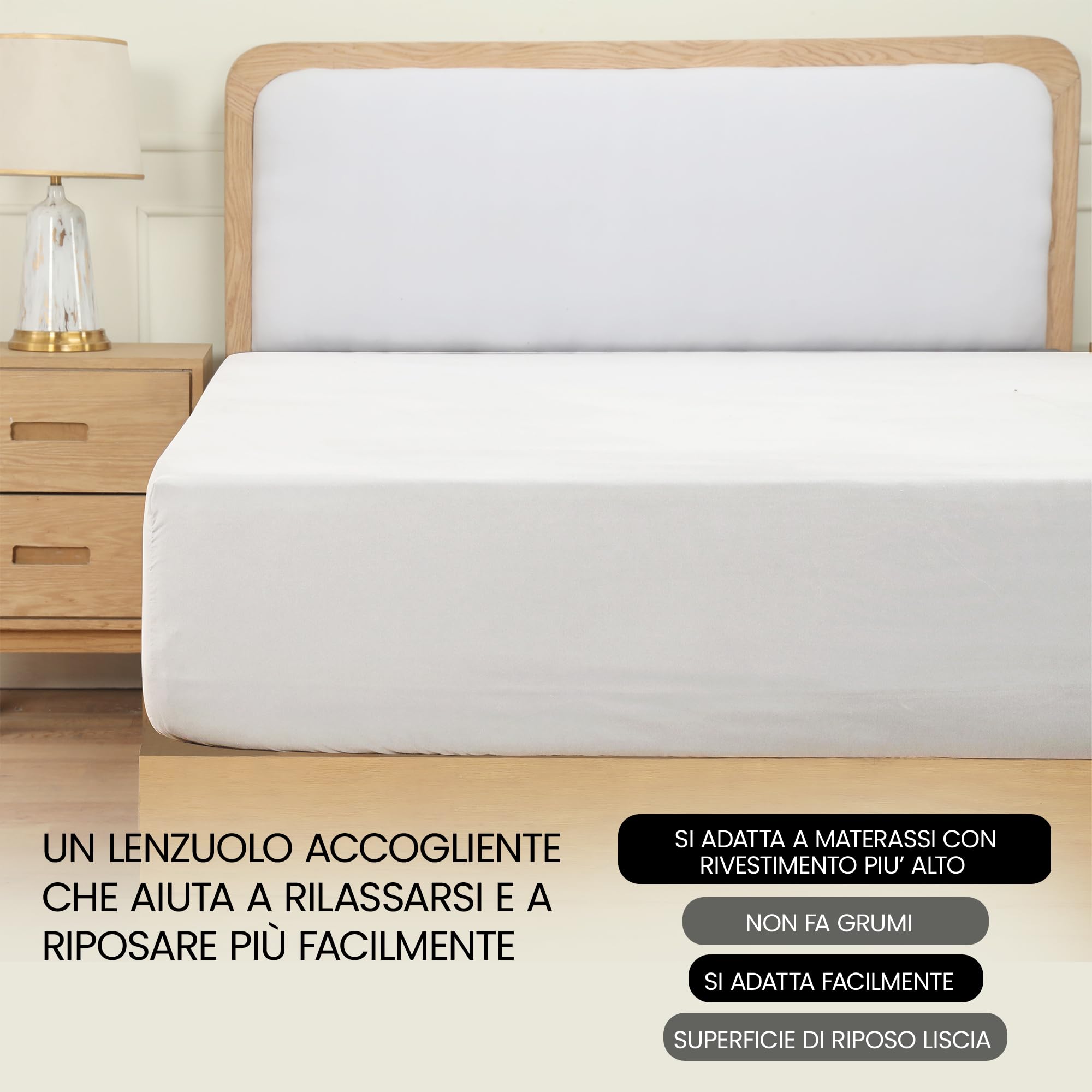 Utopia Bedding Lenzuolo con Angoli - 100x200cm - Bianco - Microfibra Spazzolata - Lenzuolo Sotto con Angoli Elasticizzato