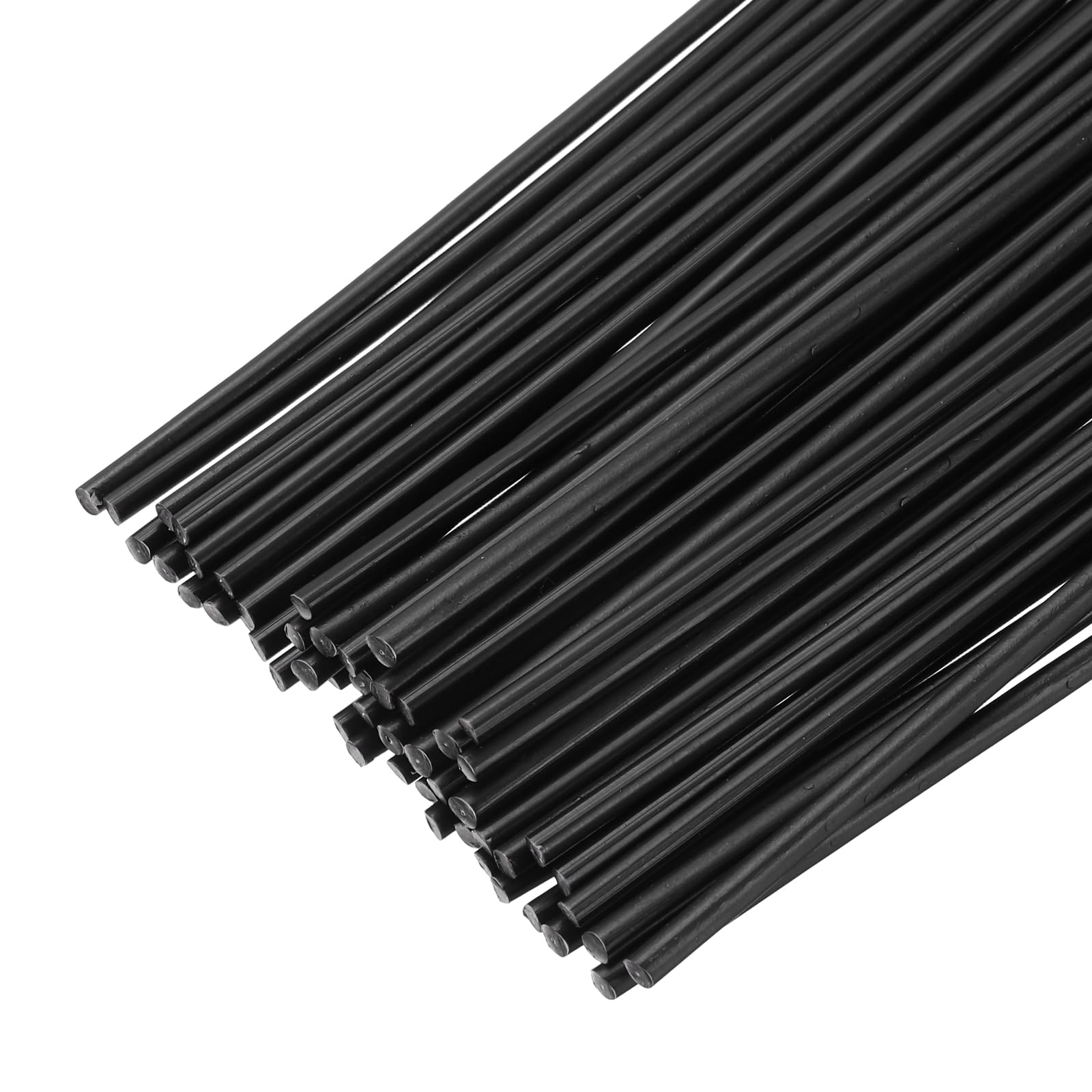 sourcing map 50pcs 13 Inch Plastic Welding Rods PP Welding Strips Welder Rods for Plastic Welder,Car Bumper, Kayak Repair, Black