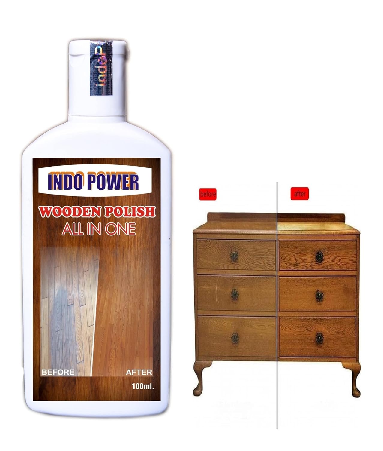 INDOPOWER® TC316Wooden polish All In One 100ml. Amazon.in Car