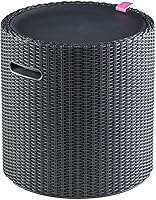 Keter Cool Side Table Cooler: 3-in-1 Outdoor Patio Table, Ice Chest & Storage - Weather-Resistant Resin, 10.3 Gal Capacity, Graphite