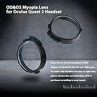 Vista 3 de OD&OS Glasses Lenses Insert for Oculus Quest 2 Headset, Professional OD&OS Glasses Lenses for Quest 2, Frame Plus Lens Combination