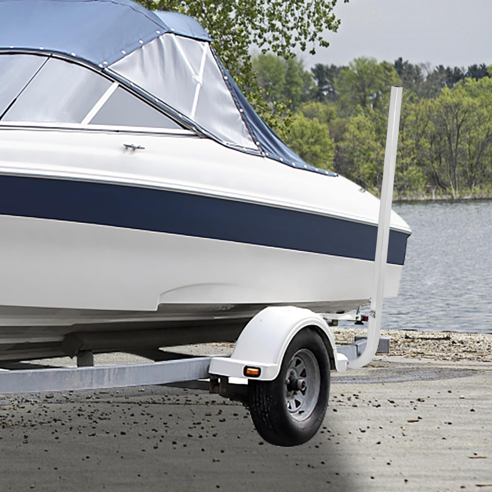 VEVOR Guides de Remorques de Bateaux 62x116 cm, Une Paire de Guide de Mise à l’Eau en Aluminium, Résistants à la Rouille avec Largeur Réglable, pour Jet-Ski Bateau de Pêche Voilier Dériveur Marin