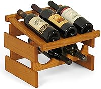 Vista 62 de Wooden Mallet, Botellero Dakota negro de 3 botellas