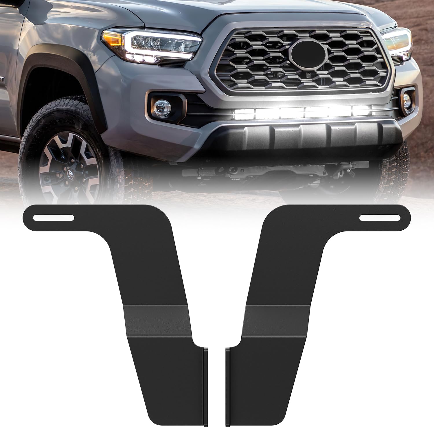Nilight Hidden Bumper Mounting Bracket for 2016-2023 Toyota Tacoma