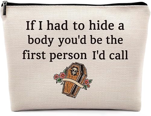 Dwept Regalos divertidos para amigos, hermana, bolsa de cosméticos, regalos de broma, regalos de cumpleaños para mejores amigas, mejores amigas,