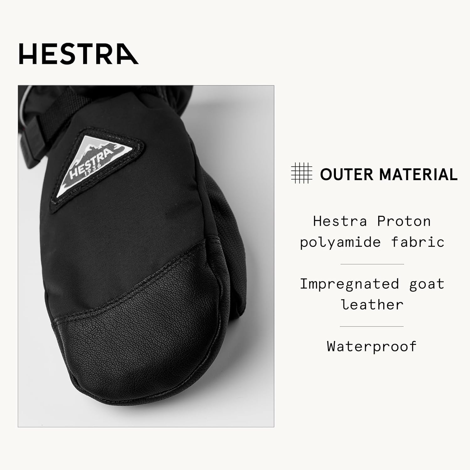 Hestra Skare CZone Junior Mitt (Youth 4-13yrs) I Waterproof Mitten for Skiing & Playing in The Snow