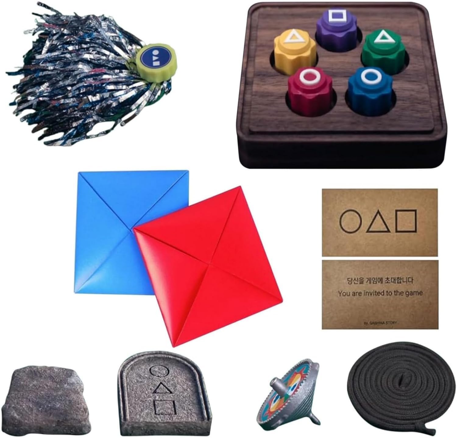 Koreanisches Volksspiel-Set, Koreanisches Traditionelles Spiel-Fangspielzeug, Familien-Reisespiele, Koreanisches Spiel-Jack-Set Als Geschenk (3 Set)