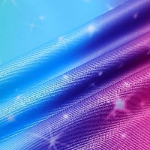 Miniatura 5 de Belovance Leotardos de gimnasia para niñas pequeñas, trajes de gimnasio, leotardo de danza, brillante, arcoíris, dinosaurio, leopardo, estrellas,