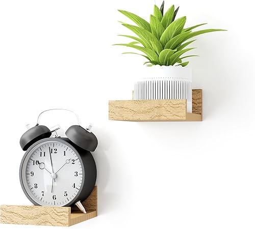 Miniatura 49 de Estantes Flotantes para Decoración de Pared, Estante de Almacenamiento Largo Montado en la Pared para Dormitorio, Sala de Estar, Baño, Cocina,